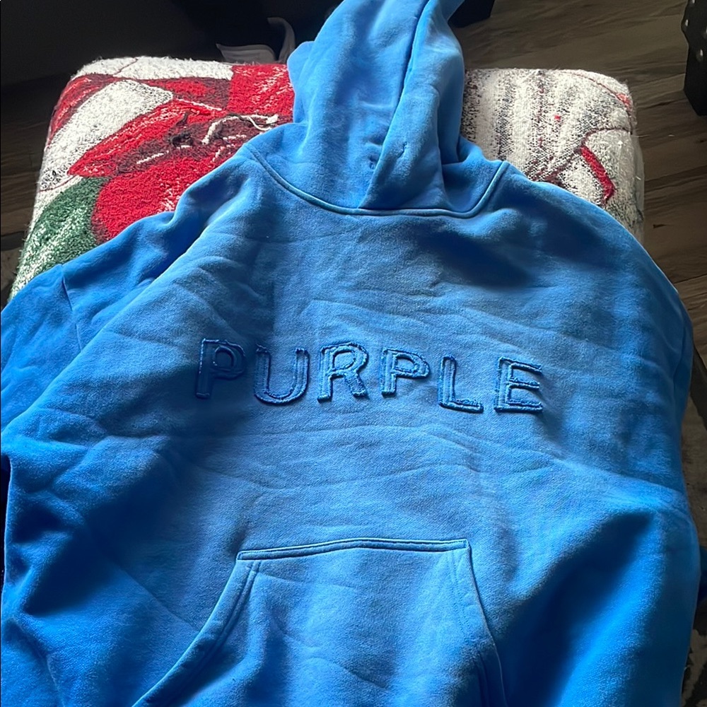 Blue Hoodie Sweater